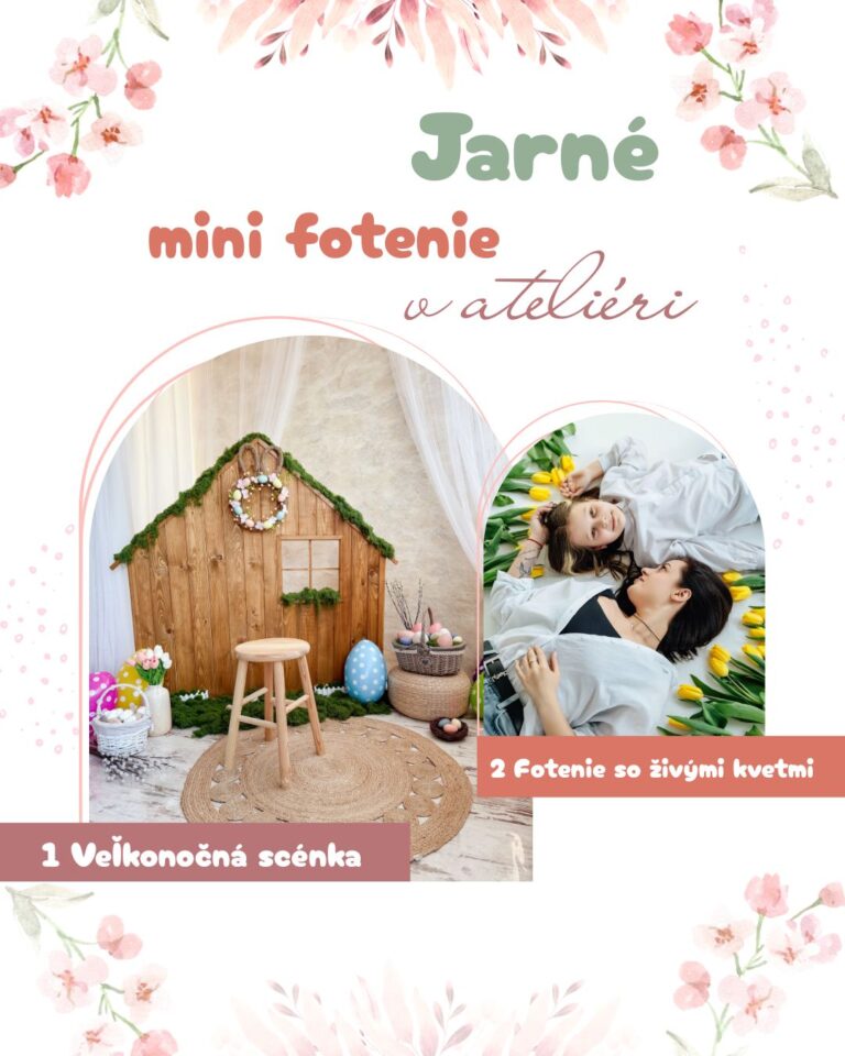 Jarné fotenie v ateliéri, veľkonočné fotenie v čadci